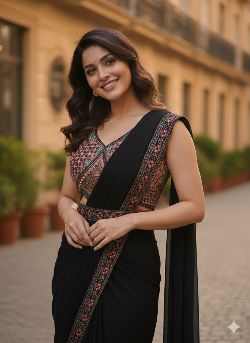 Uma Sutra drape saree 