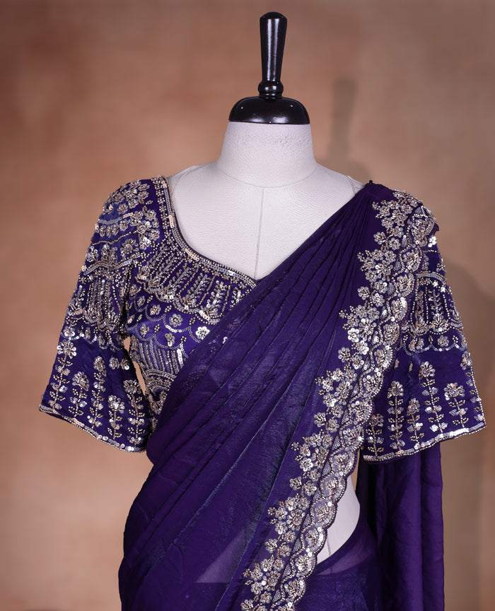 Ready to wear drape saree by UMA SUTRA 