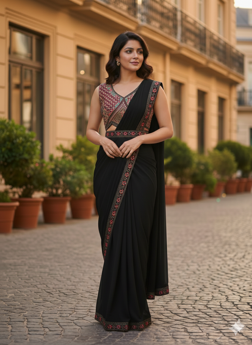 Uma Sutra drape saree 