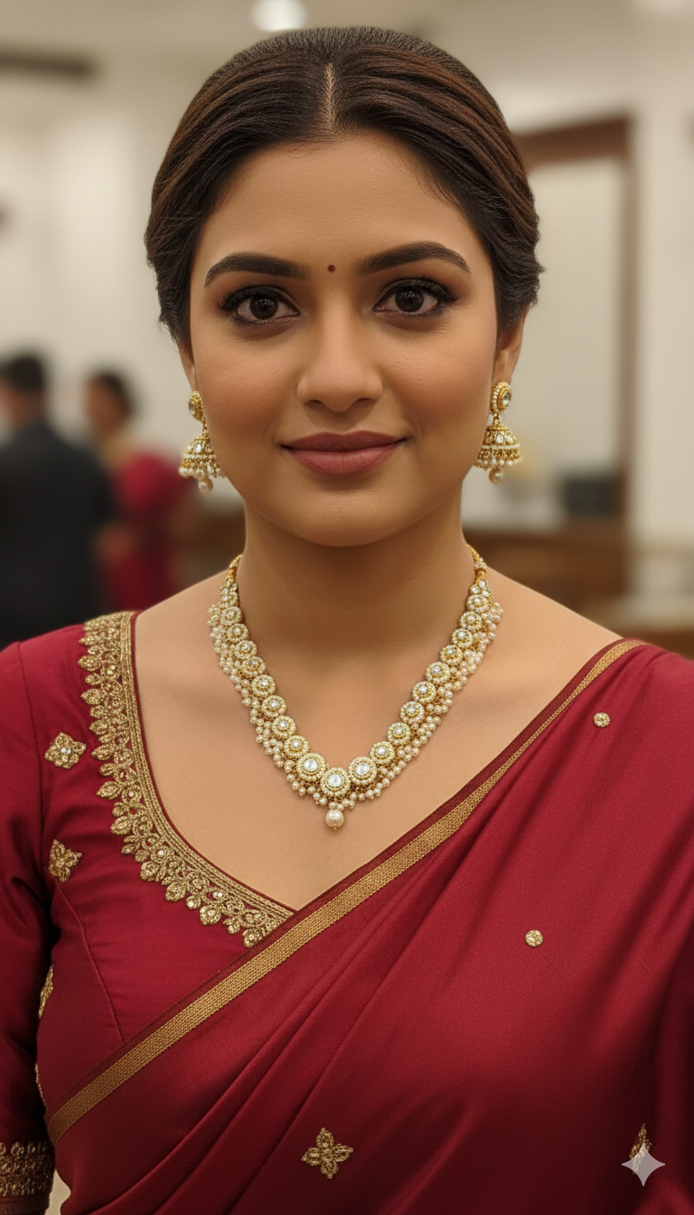 UMA SUTRA – Royal Pearl Kundan Imitation Jewelry Set