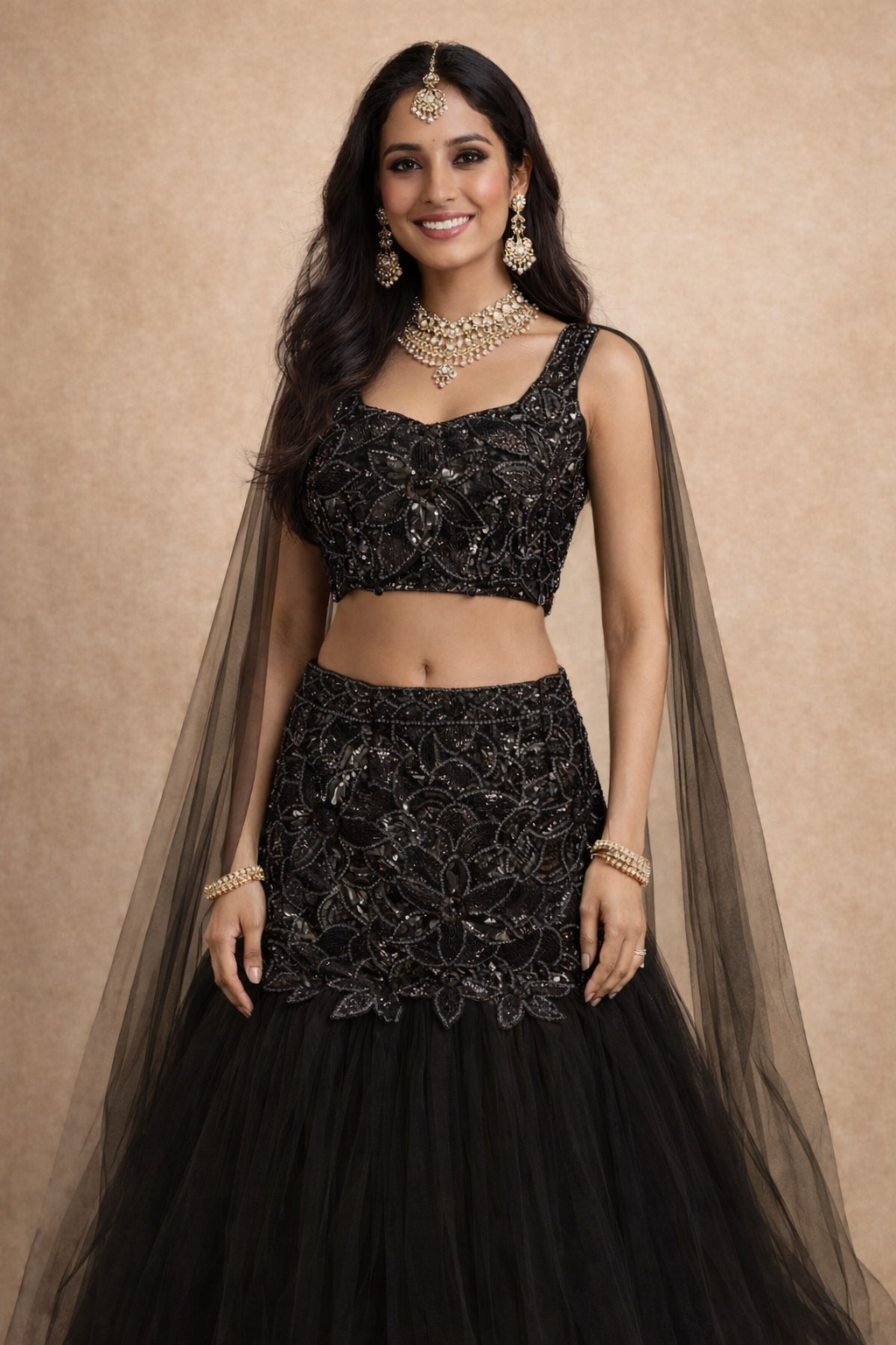 Gilded Petals: The Ultimate Indo-Western Fusion Set by UMA SUTRA