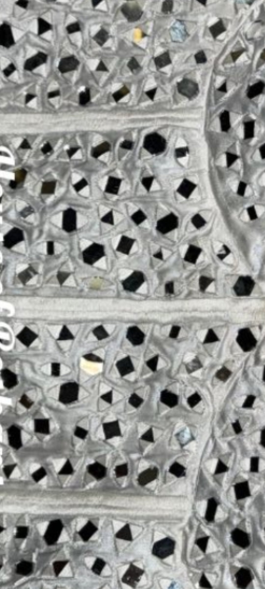 Detailed work of mirror work corset blouse 