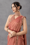 Halter Neck Pre-Stitched Saree