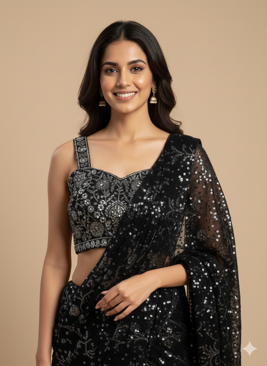 UMA SUTRA Readymade Saree – Premium Ready-to-Wear Saree for Festive & Party Wear