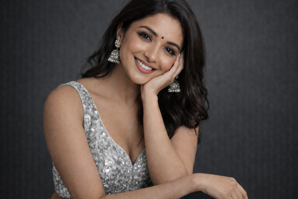 UMA SUTRA Designer Embellished Blouse silver