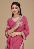 Soft silk silver zari work saree UMA SUTRA 